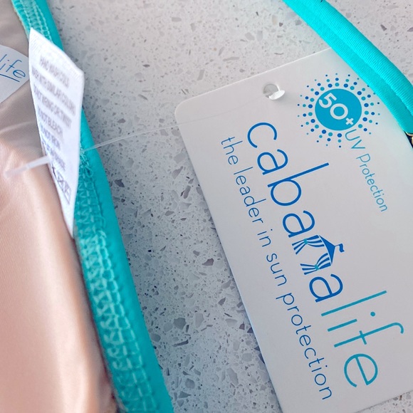 Cabana Life Sun UV Protection Aqua Bikini Top XL NWT 50+ Gold Padded - Picture 4 of 12